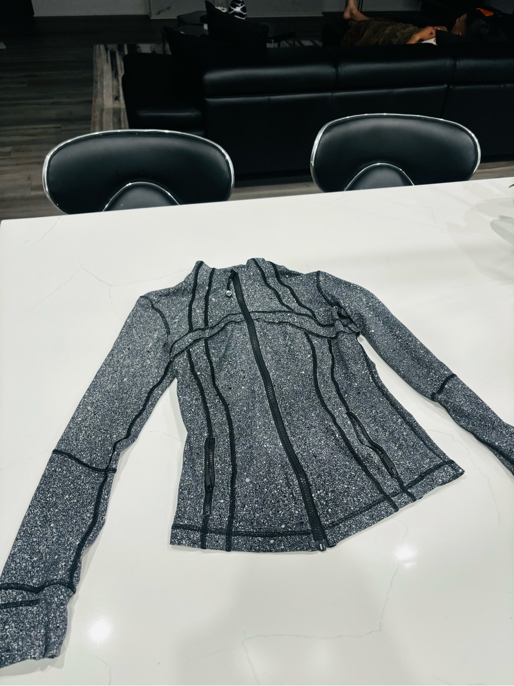 Lululemon Women’s Gray Speckled Full-Zip Active Jacket